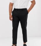Asos Design Plus Skinny Smart Pants In Black