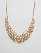 Ruby Rocks Occasion Pearl Detail Necklace - Gold