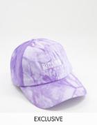 Reclaimed Vintage Inspired Unisex Hat With Logo In Tie-dye Purple
