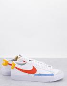 Nike Blazer Low '77 Vntg Sneakers In White/multi