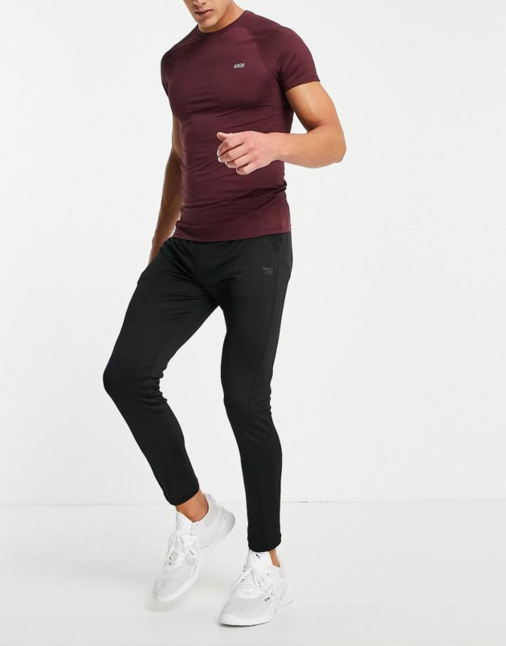Threadbare Active Super Skinny Training Sweatpants In Black