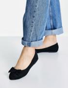 Bebo Luna Suede Ballet Flats In Black