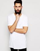 New Look Longline T-shirt - White