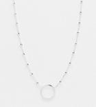 Kingsley Ryan Exclusive Sterling Silver Choker Necklace With Circle Pendant