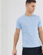 Nike Running Miler T-shirt In Sky Blue