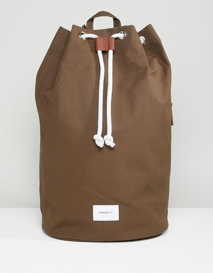 Sandqvist Evert Backpack In Green - Green