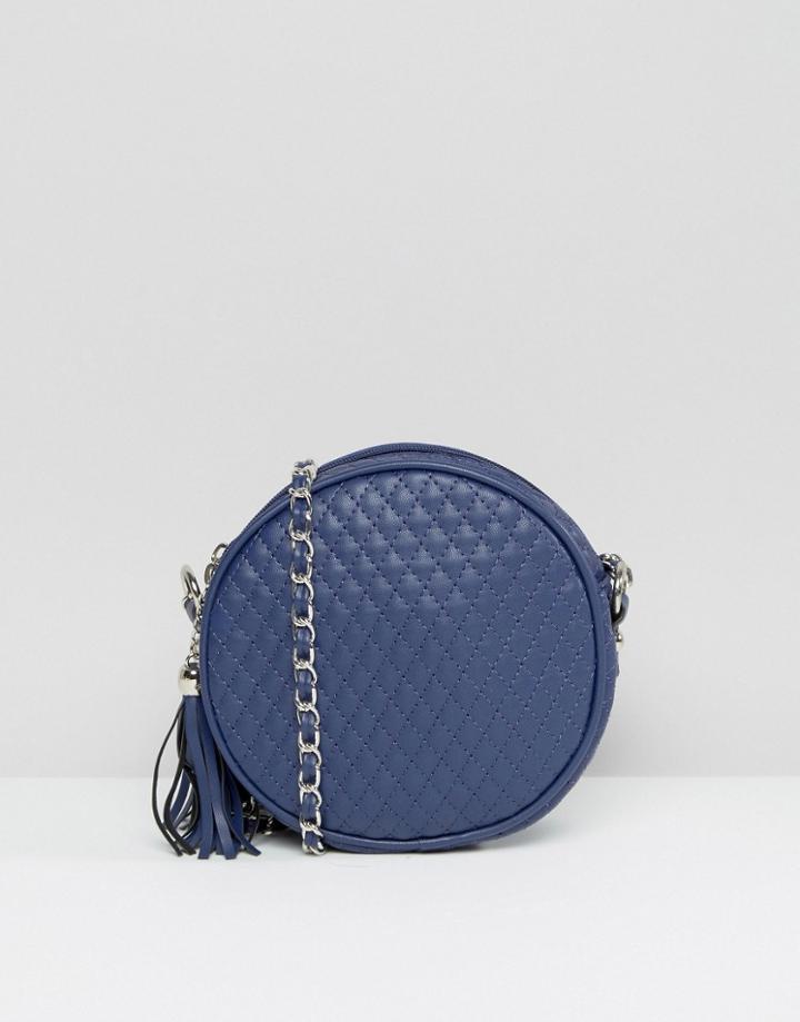 Liquorish Quilted Cross Body Bag - Red