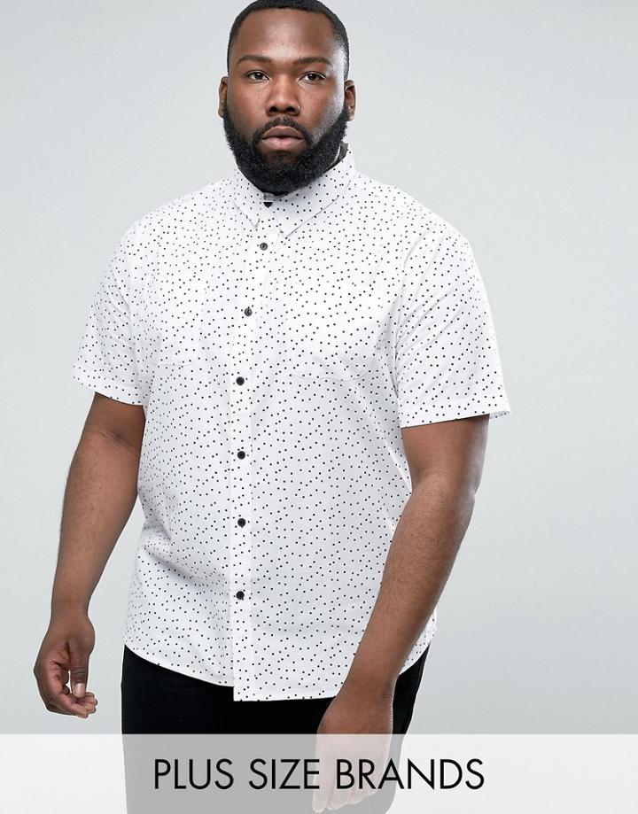 D-struct Plus Polka Dot Shirt - White