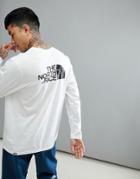The North Face Easy Long Sleeve Top In White - White