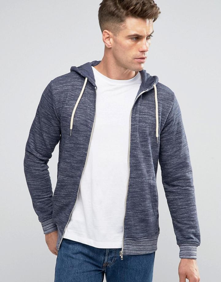 Blend Navy Melange Hoodie - Navy