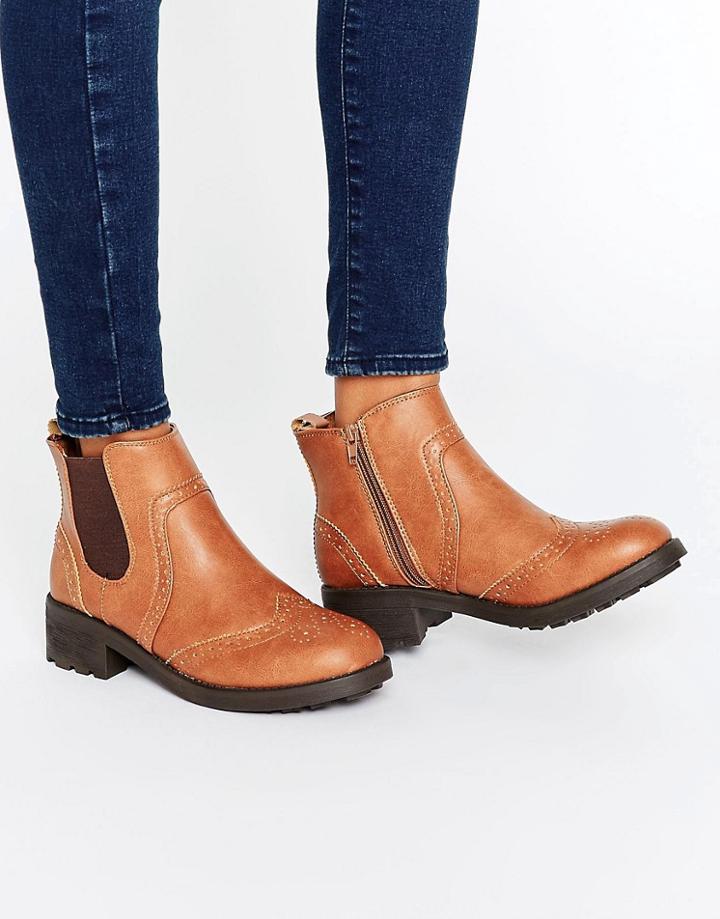 New Look Chunky Chelsea Boot - Tan