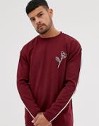 Native Youth Long Sleeve Top With Embroidered Chest Detailing