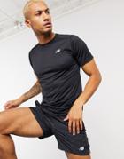 New Balance Running Accelerate Logo T-shirt In Black