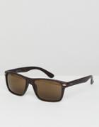 Esprit Square Sunglasses In Tort - Brown