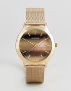 Sekonda Gold Mesh Watch With Tigers Dial Exclusive To Asos - Gold
