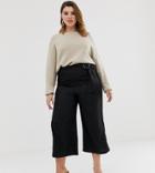 Unique21 Flared Culotte With Belt Buckle-black