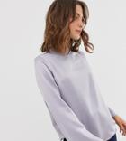 River Island Blouse With High Neck In Lilac - Purple