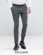 Noak Super Skinny Jersey Pants - Gray