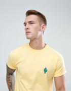New Look T-shirt With Cactus Print In Yellow - Yellow