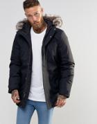 The North Face Zaneck Insulated Parka In Black - Black