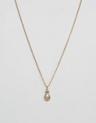 Pieces Katina Pineapple Pendant Necklace - Gold
