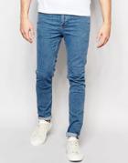 New Look Skinny Jean In Vintage Blue - Blue
