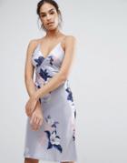 Ginger Fizz Silky Midi Dress In Floral - Multi