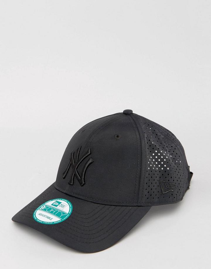 New Era 9forty Cap Adjustable Ny Yankees Perforated - Black