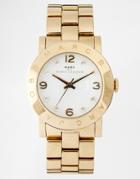 Marc Jacobs Amy Gold Bracelet Watch Mbm3056 - Gold