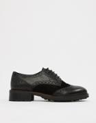 Dune Eva Leather Lace Up Brogues - Black