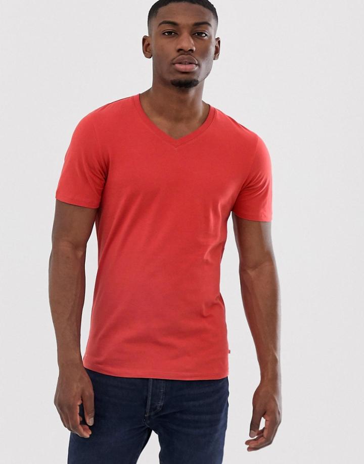 Jack & Jones Essentials V-neck T-shirt - Red