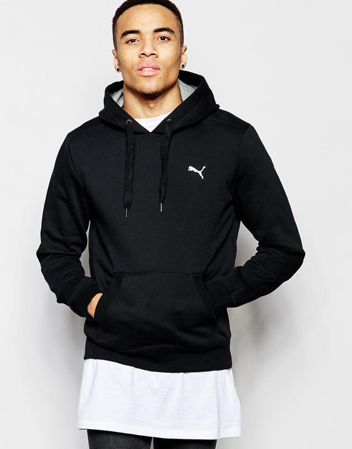 Puma Hoodie With Small Logo - Black