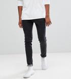 Bellfield Tall Skinny Jeans In Washed Black - Black