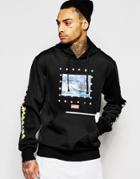 Hero's Heroine Hoodie With Remix Print - Black