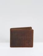 Herschel Supply Co. Hank Coin Wallet In Leather With Rfid - Brown