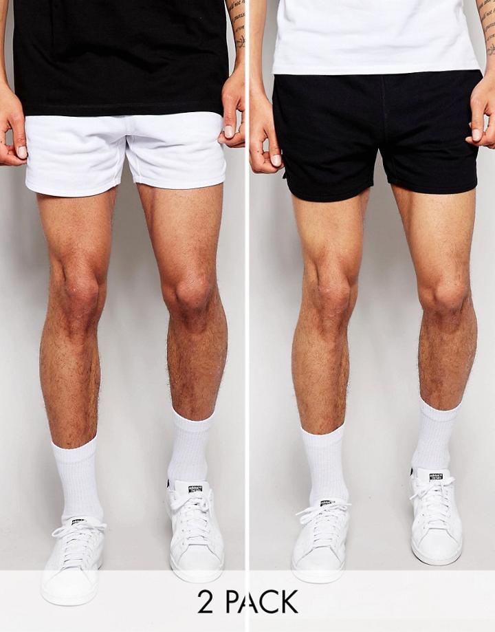 Asos Jersey Runner Shorts 2 Pack Save 15%