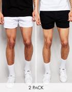 Asos Jersey Runner Shorts 2 Pack Save 15%