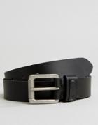 Timberland Leather Belt With Emboss Keeper Black - Black