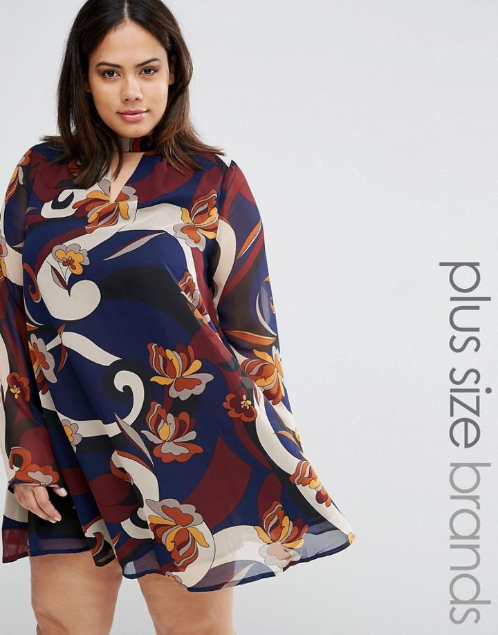 Alice & You Retro Block Print Dress - Multi