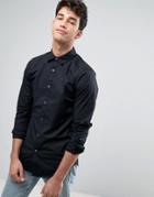 Tommy Hilfiger Sabim Cotton Shirt With Stretch In Slim Fit - Black