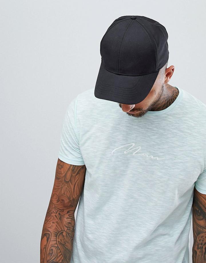 Boohooman Muscle Fit T-shirt With Man Embroidery In Mint - Green