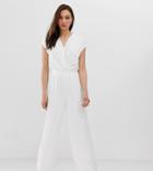Y.a.s Tall Chiffon Jumpsuit-white