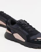 Puma Rs 2.0 Sneakers In Black And Rose Gold
