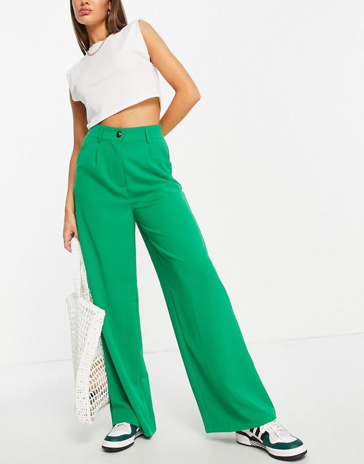 Lola May Wide Leg Pants In Green - Part Of A Set