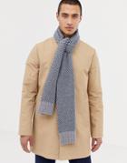 Ted Baker St Just Scarf With Stripe - Blue