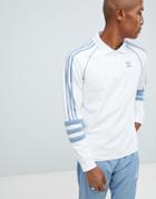 Adidas Originals Authentic Rugby Top In White Dh3844 - White