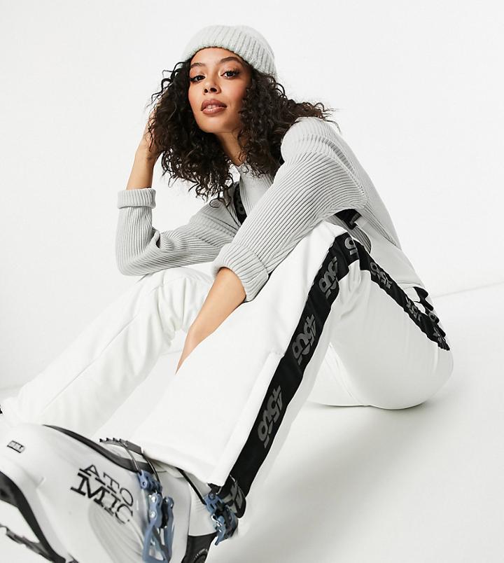 Asos 4505 Tall Ski High Waisted Ski Pants With Mono Logo Detail-multi