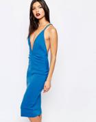 Bec & Bridge Electric Deep V Dress - Cobalt