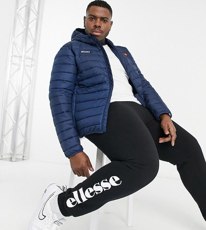 Ellesse Plus Padded Lombardy Jacket In Navy