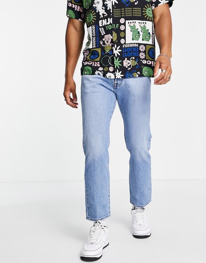 Levi's 501 '93 Cropped Straight Fit Jeans In Light Wash Blue-blues